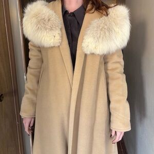 Women's Tan Pea Coat